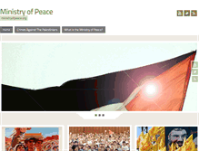 Tablet Screenshot of ministryofpeace.org